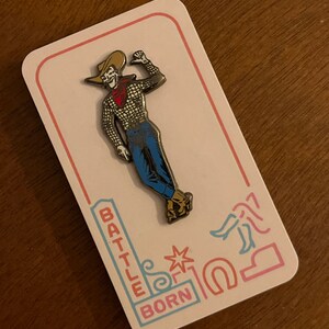 Vegas Vic Cowboy Pin - Etsy