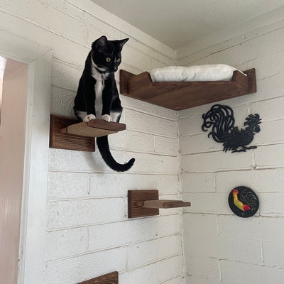 LIORCE Wall Mounted Corner Cat Bed - Comfortable Benin