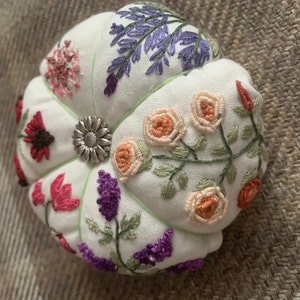 Pincushion Embroidery Kit, Beautiful Hand Embroidered Pincushion for You to  Make 