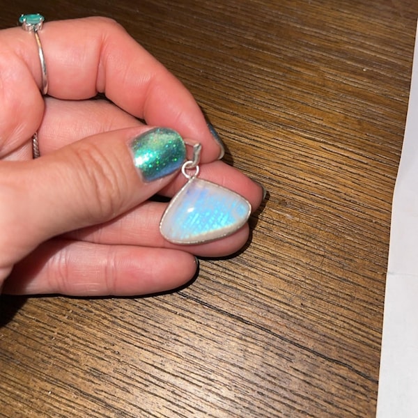 Handmade Natural Gemstone Bezel Pendent 17