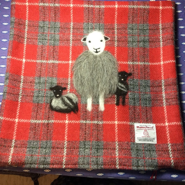 Authentic Harris Tweed Cushion Cover 18x18 – 100% Wool, Loomshack CC238/18