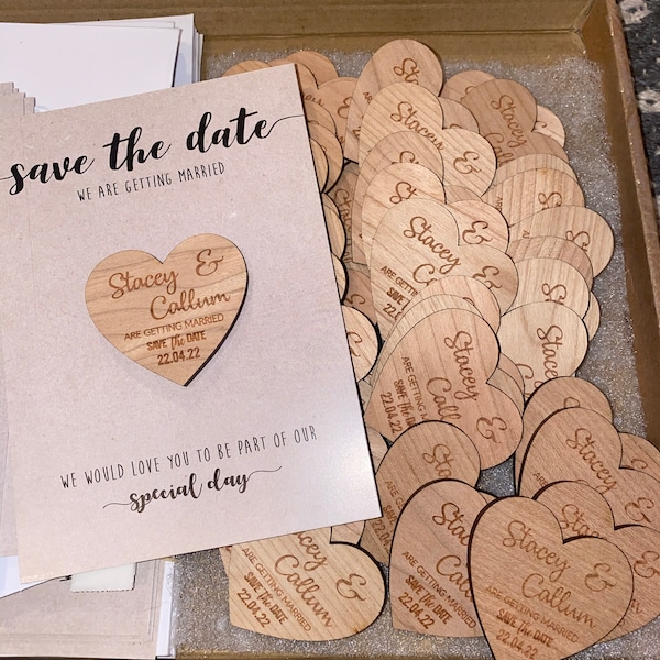 Save the Date Magnets Cards | Wedding Invitations, Rustic Magnet ...