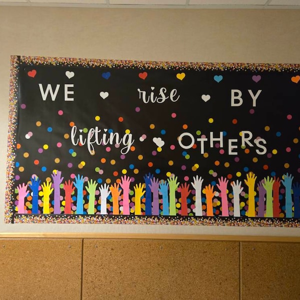 Teachers School Bulletin Board Cutouts DIY Kit "work of Art Created by ...