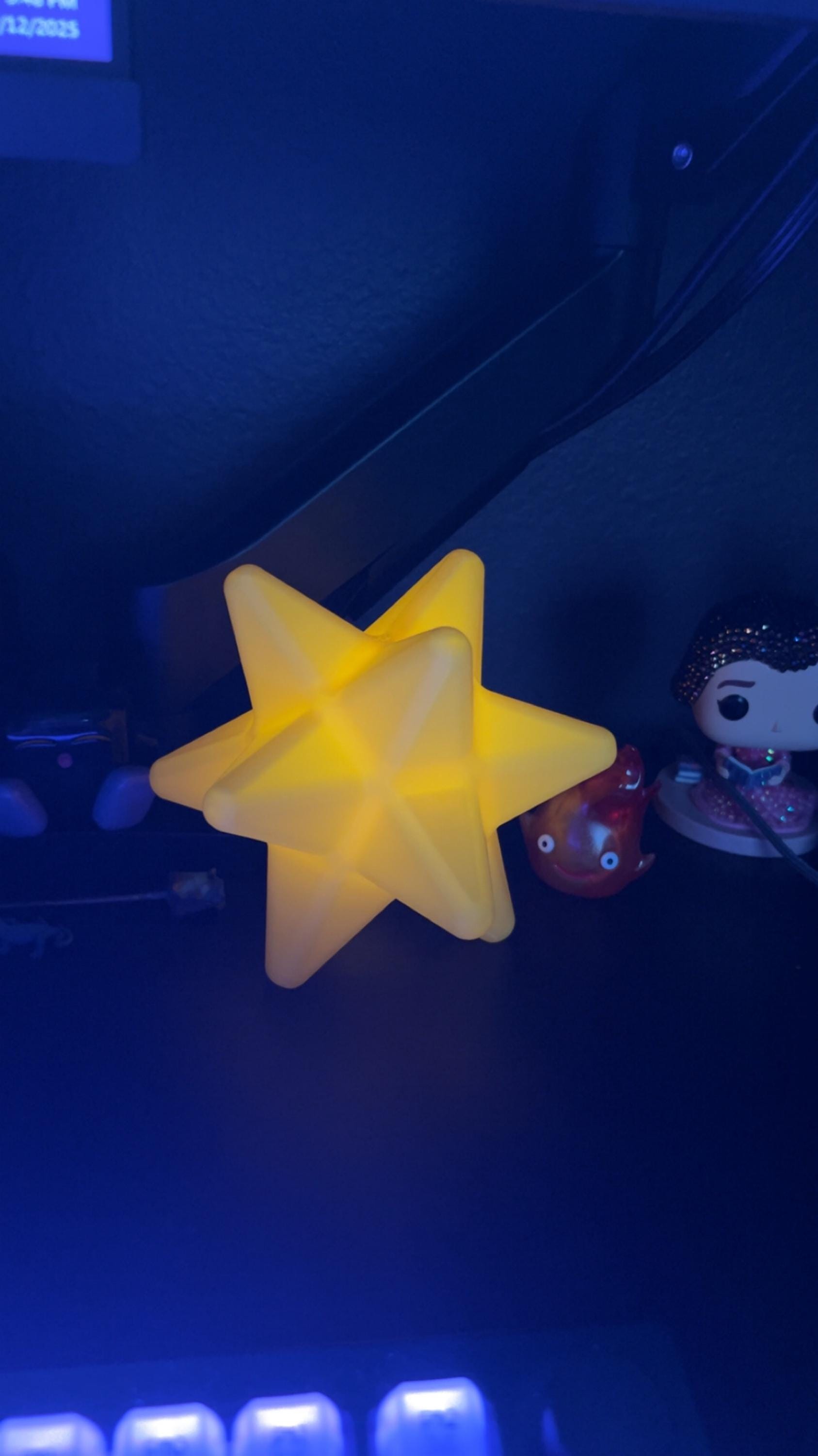 Star Fragment LED Light, Animal Crossing Battery Powered Prop, ACNH 3D Printed Office Decor, Wedding Decoration, Nintendo Christmas Gift