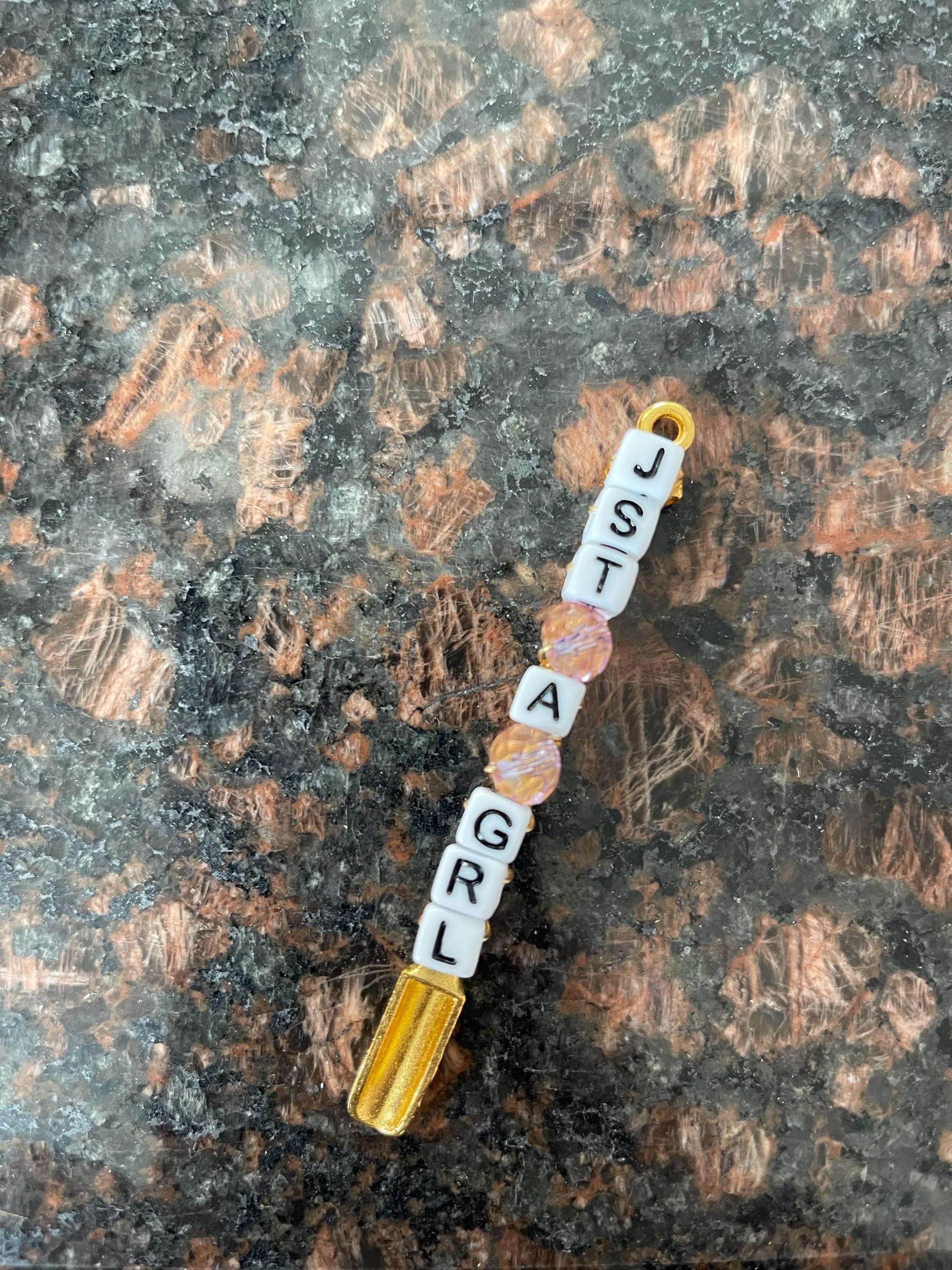Custom Initials Mini Spoons, Glitter, Powder-Tiny Shovel Necklace Charm or Keychain Accessories for Festivals Rave Trinket Christmas Gifts