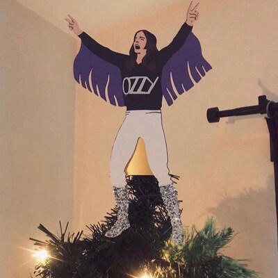 ozzy osbourne christmas tree topper