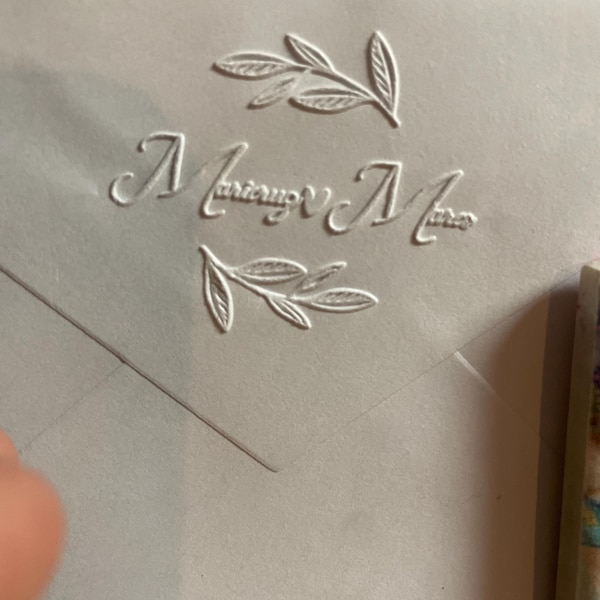 Custom Wedding Embosser Stamp, Initials Embosser, Custom Embossers ...