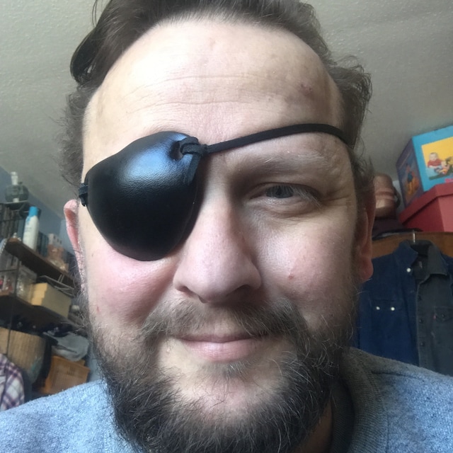 Eye Patch made of Black Leather - Irongate Armory