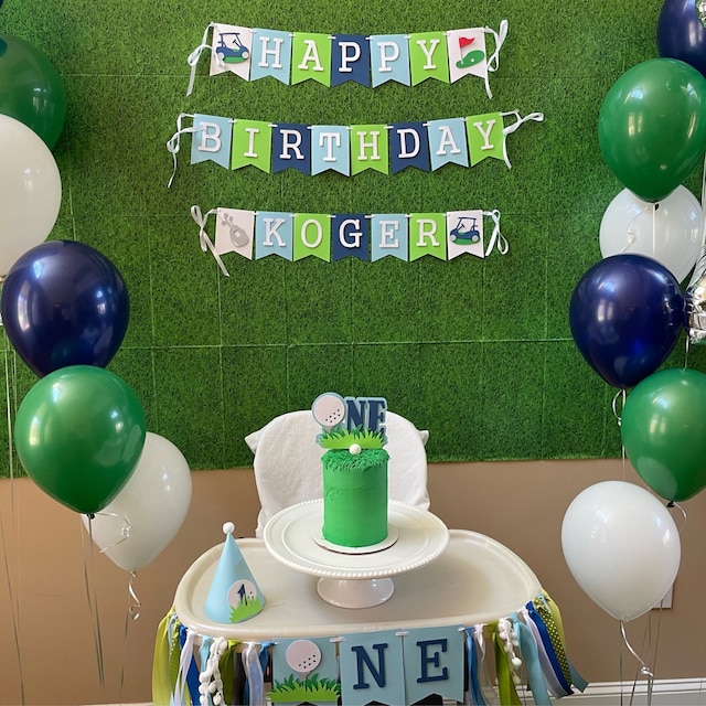 Hole In One First Birthday Banner Golf Themed First Birthday Party Hole in  One First Birthday Decor Golf Theme Happy Birthday Banner – FUNSTARCRAFT