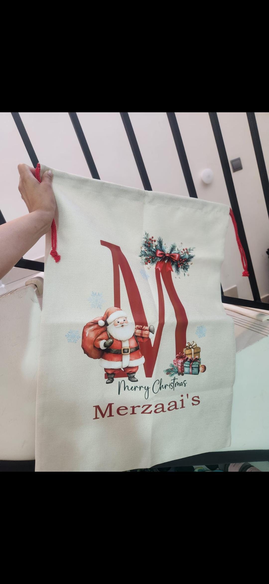 Christmas Santa Sack,Christmas Gift Bag For Kids And Adults,Personalized Christmas Sack,Sack For Christmas Present,Premium Custom Santa Sack