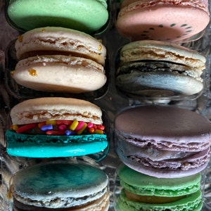 French Macarons 12 Macarons Box Cookies Assorted/choose Your Flavor in ...