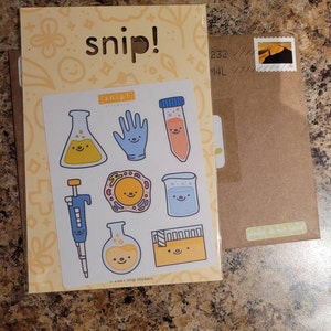 Science Sticker Paper Science Lab Sticker Sheet Paper Stickers for Journal - Etsy