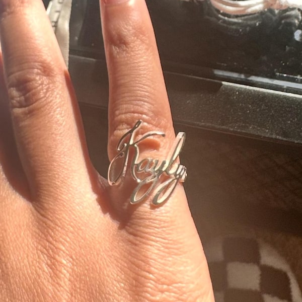 Custom Name Ring • Children Name Ring • Sterling Silver Ring ...
