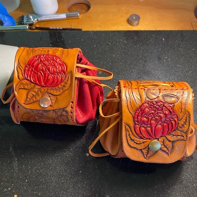 PDF Leather Drawstring Pouch Pattern / Dice Pouch Pattern / Video