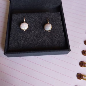 14K Gold Opal Studs Blue Opal Earrings Gold Stud Earrings - Etsy