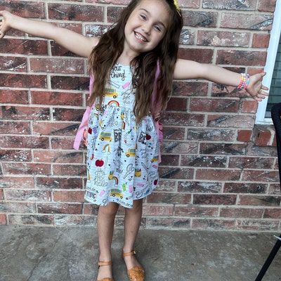 Girls Floral Printed Summer Casual Dress