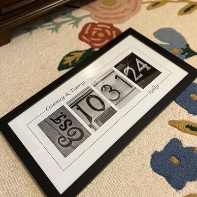 WEDDING DATE GIFT Wedding Gift Idea, Gift for the Couple, Wedding Gift ...