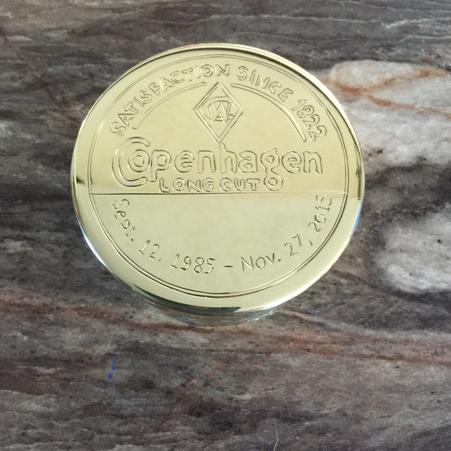 Custom Hand Engraved Dip Can Set | Personalized Smokeless Tobacco Can |  Ranch Brand, Initials, Logo