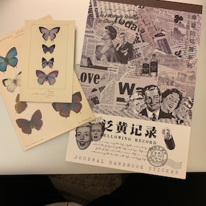 Vintage Pre-cut Washi Sticker & Paper Book for Junk Journal Scrapbooking –  ViVi Stationery