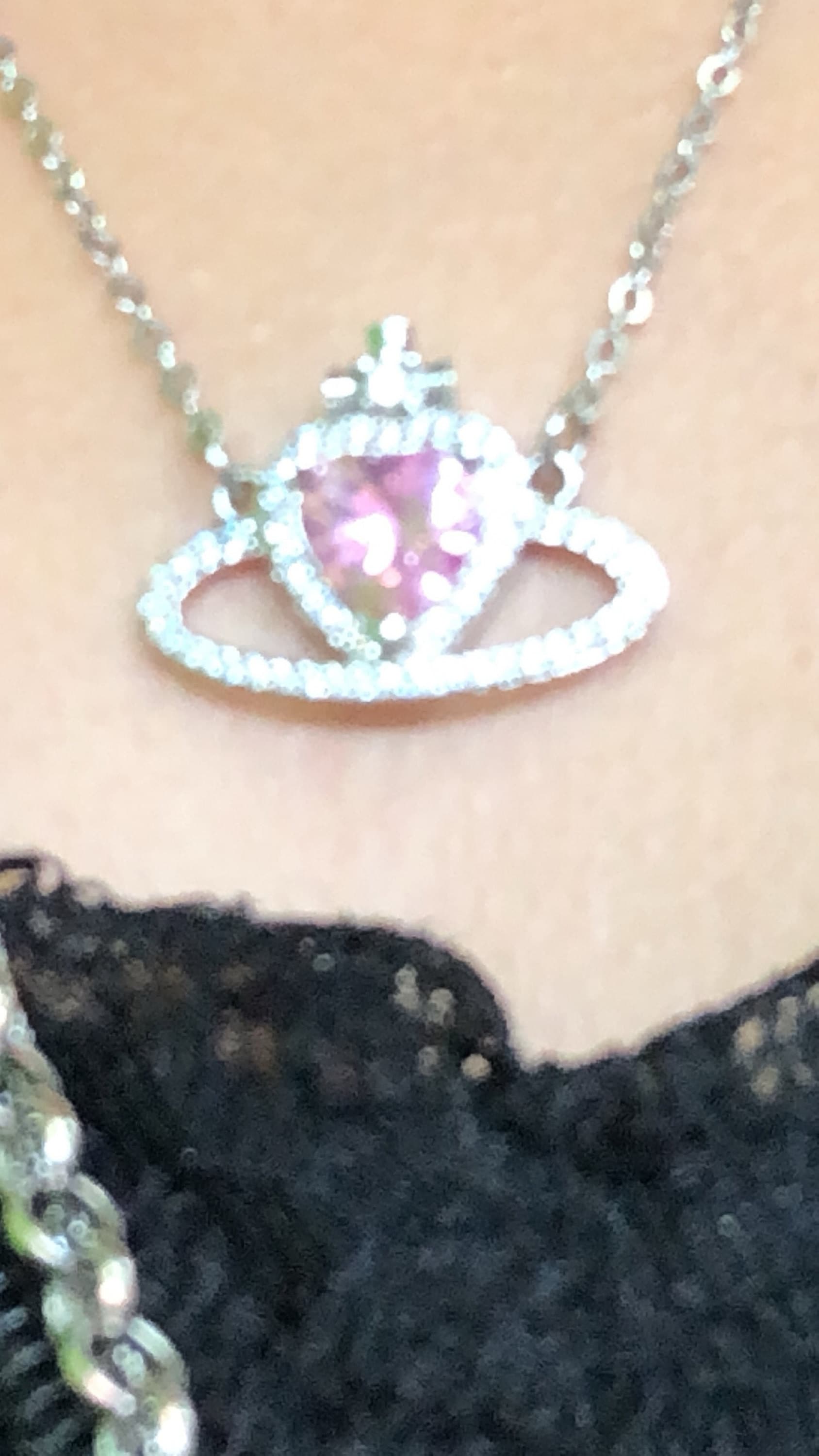 Saturn Necklace Choker - Sparkly - Prinsess  Necklace - Cz Necklace - Heart Saturn Necklace - Cross Saturm Necklace