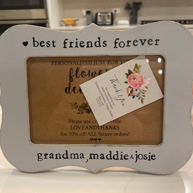 Besties picture frame personalized gift - Gift for best friend girl - – The  Little Rustic Farm