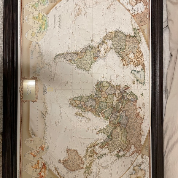 Signature World Push Pin Map | Personalized Canvas Travel Map With Pins ...