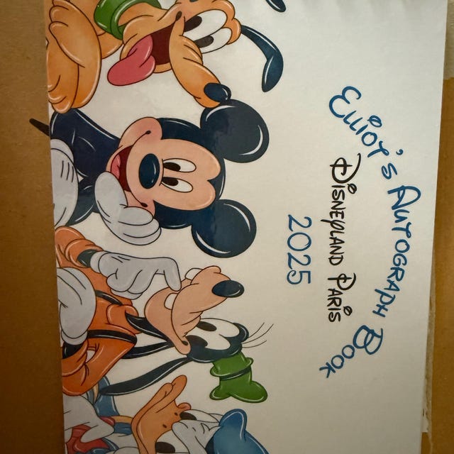 Personalised Disney Autograph Book, Mickey & Friends, Protective