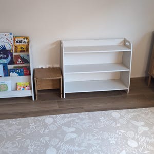 Montessori toy shelf, wooden  shelf, plywood storage cabinet, modern toy shelf, toodler room, nursery arrangement