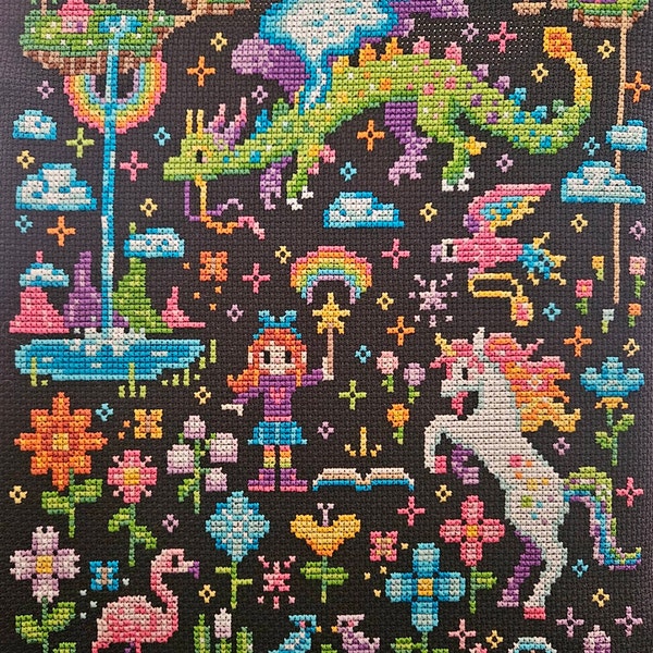 Rainbow Magic - Nature Magic - Modern Fantasy Cross Stitch Pattern PDF ...