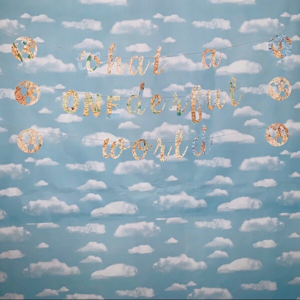 One Confetti, Map Theme, What a Onederful World Baby Shower, One Year ...