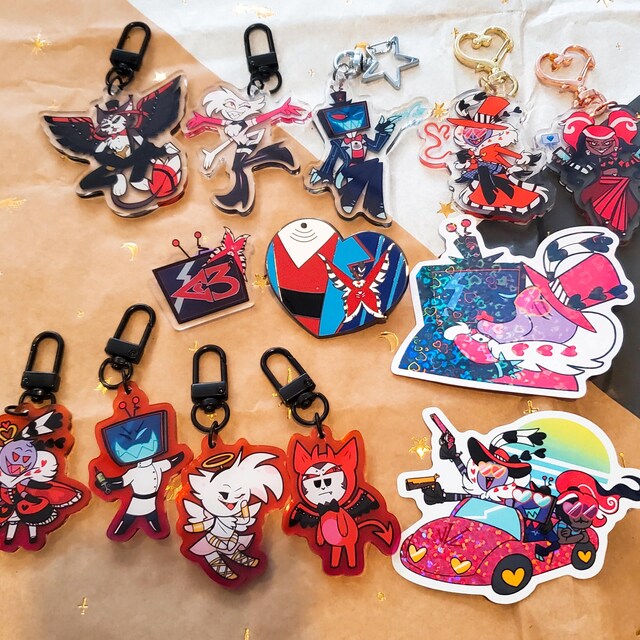 HazbinHotel ピンバッジ Voxtek 社員証 セット Hazbin Hotel Voxtek