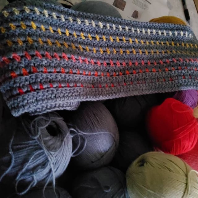 Rainbow Through the Storm Crochet Blanket