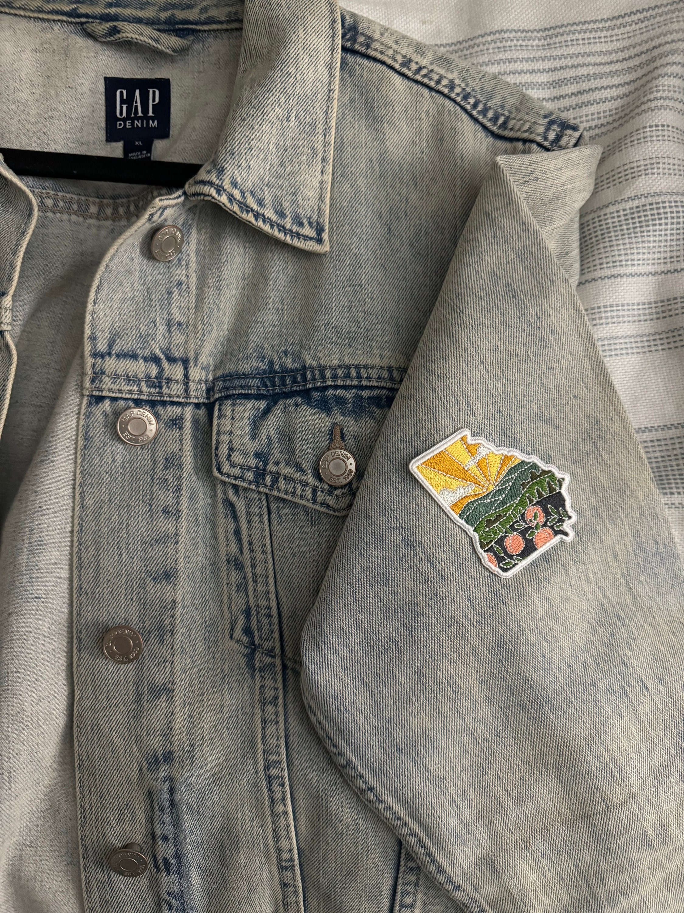 Georgia Iron-On Patch | 2.5&quot; Patch | Embroidered Sew-on or Iron-on Applique