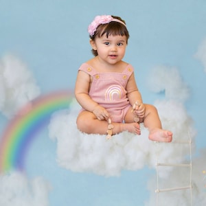 Rainbow Clouds Blue Sky Backdrop for Photography LV-785 – Dbackdrop