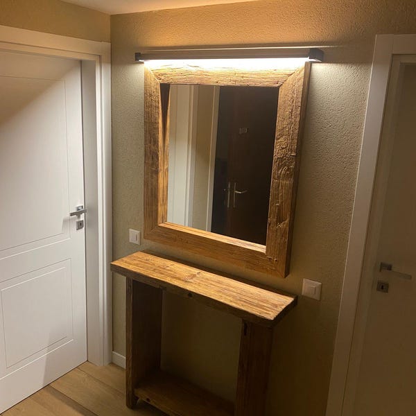 Rustic Bathroom Vanity Single Sink, Reclaimed Wood Vanity Bathroom Unit ...