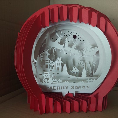 BC Worldwide Ltd 3D Pop Up Christmas Card - Santa, Reindeer, Snow Tree Scene - Multicoloured