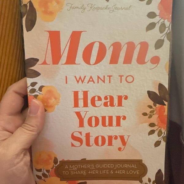 Mom's Story Keepsake Journal Guided Family Memory Book the Gift