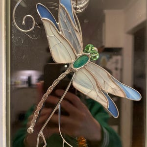 ステンドグラスのトンボ メリークリスマスギフト トンボの羽 カスタム