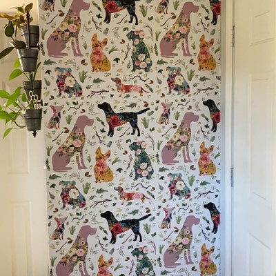 Floral Dogs Wallpaper 8 Patchwork Dogs by Shopcabin Floral Dogs Custom