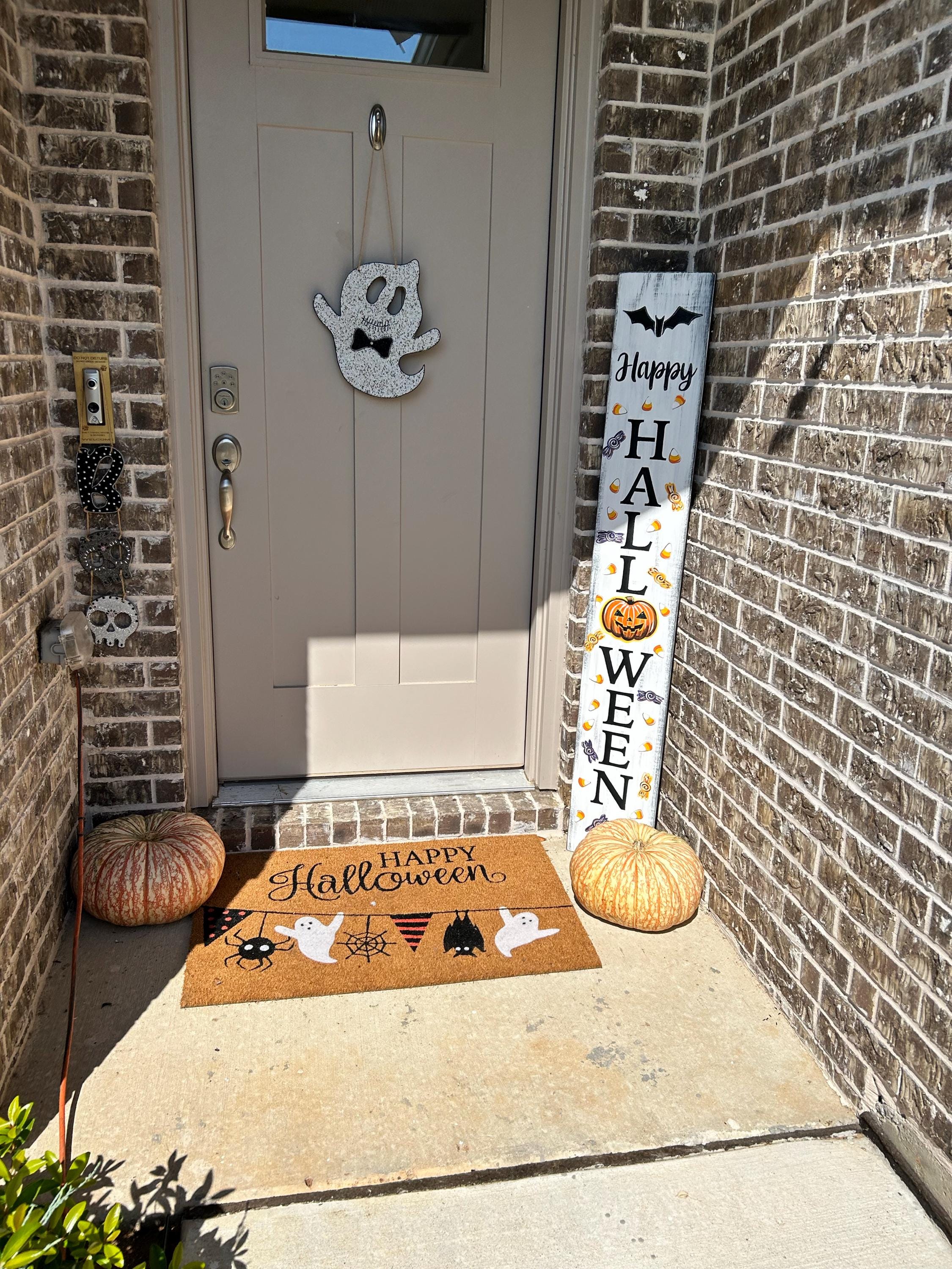 Halloween Sign, Halloween welcome sign, Halloween decor, Halloween porch sign, Halloween front door welcome sign, Happy Halloween, Fall sign