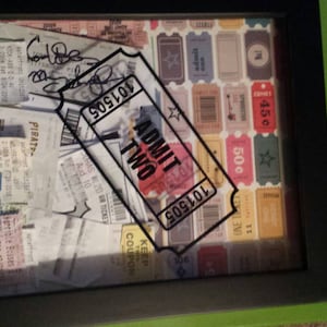 admit one ticket decal perfect for making ticket etsy
