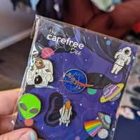 The Carefree Bee Cute Enamel Pins – 7-Pack COVID-19 Vaccine & Pandemic Theme Backpack Pins - View #4