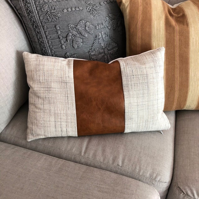 Dropship Throw Pillow Set 6, 18x18 Vegan Leather Throw Pillow, Modern  Minimal Accent Pillow Covers to Sell Online at a Lower Price