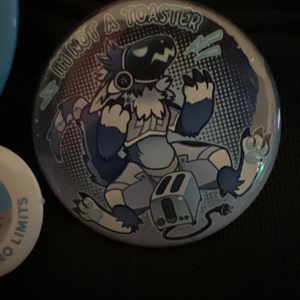 Protogen & Sergal MAGNET / BIG BADGE: Protogen is Not a 