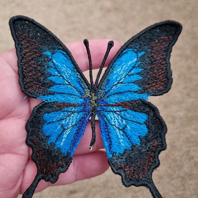 FSL Realistic Butterfly Free Standing Lace Ornaments Machine Embroidery ...