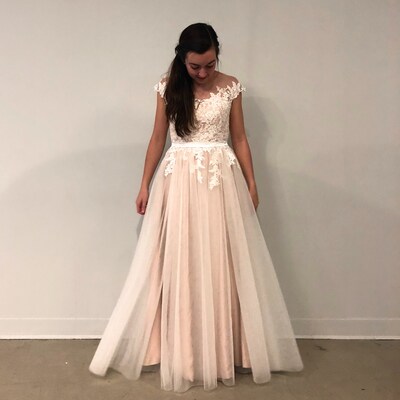 Bohemian Summer Wedding Dress With Airy Tulle Skirt Boho - Etsy