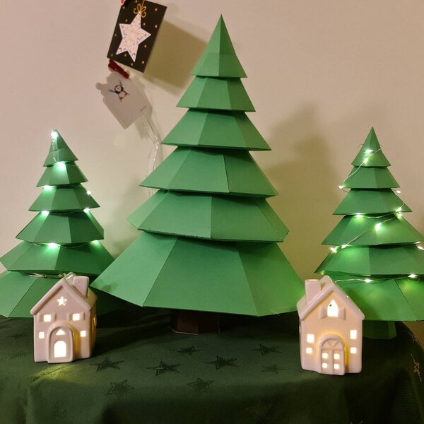 Diy Papercraft Christmas Tree, Digital SVG PDF Templates, Svg and Dxf ...