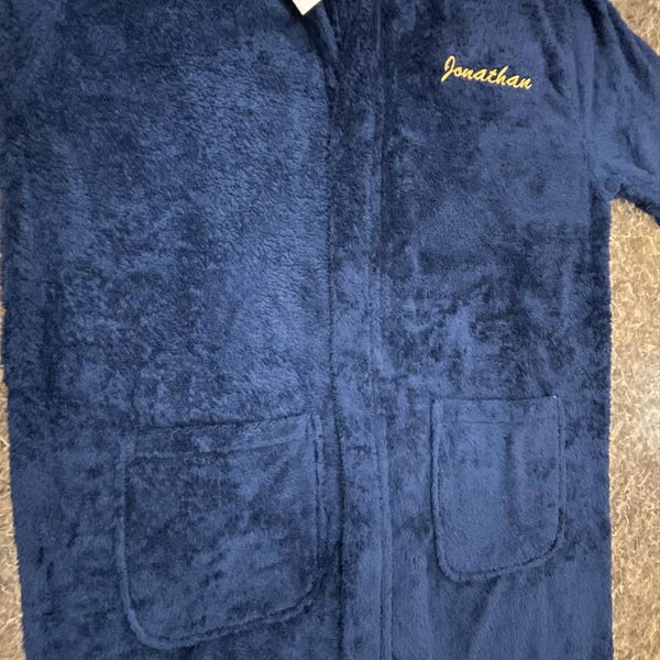 Personalized Hooded Turkish Terry Bath Robe, Monogrammed Robe With Hood ...