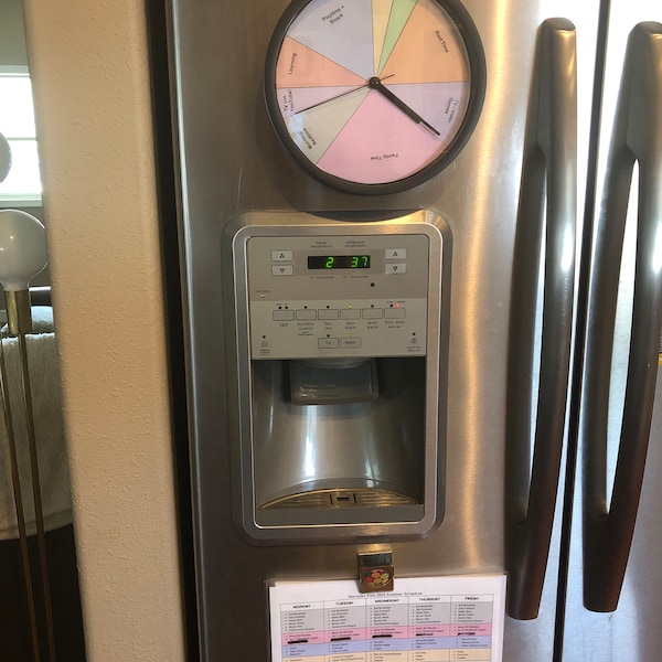 Custom Summer Clock Schedule Template - as Seen on Tiktok - Etsy
