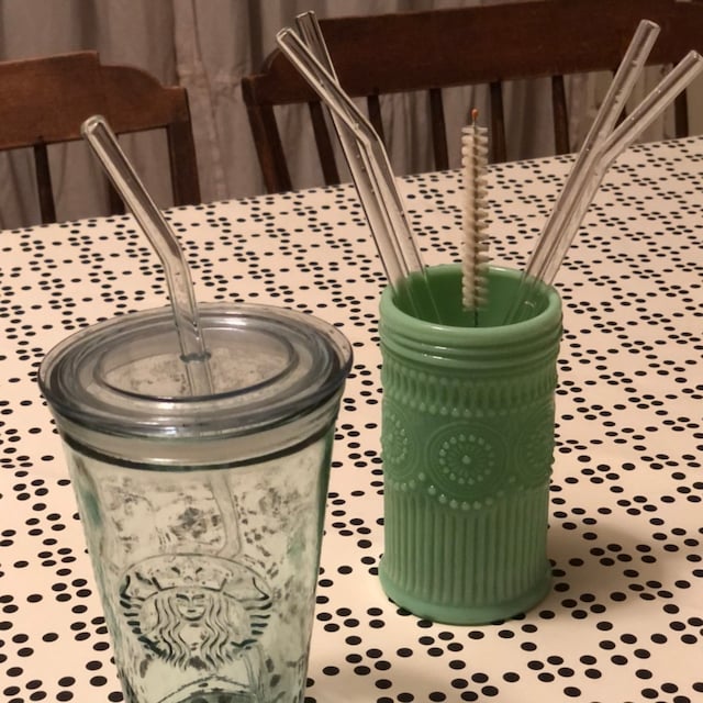 Glass Drinking Straws for Starbucks Vende Cups and Other Small